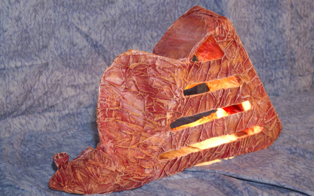 Red Mule Shoe Lamp