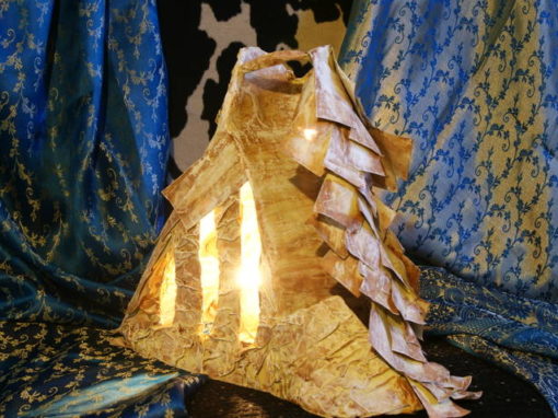 Bronze Shoe Lamp