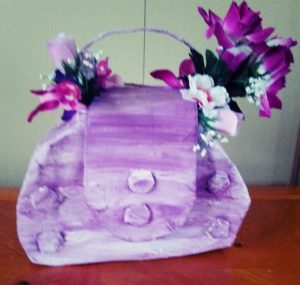 Purple Floral Cenerpiece